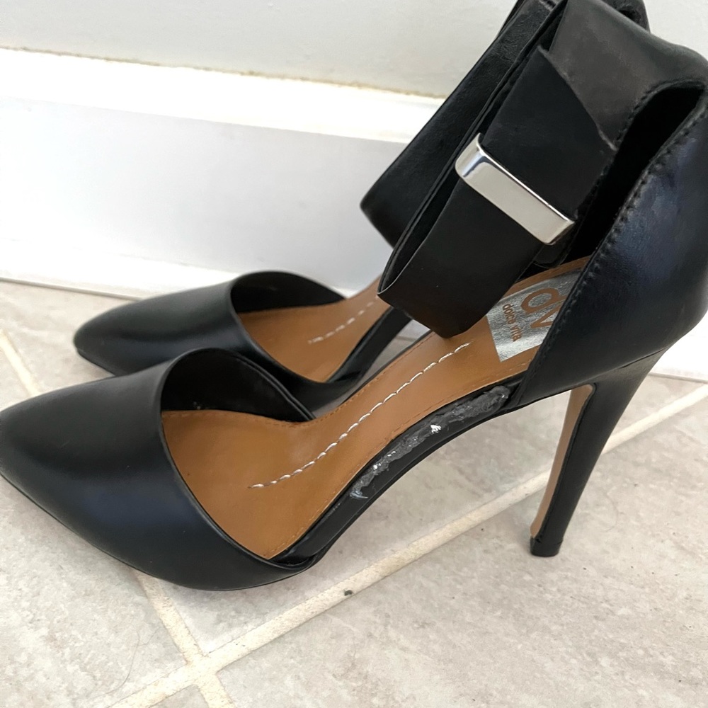 dolce vita black pumps cuff heels - Picture 5 of 7
